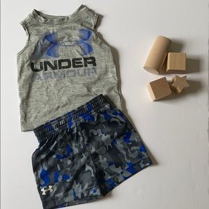 Under Armour tank top and short set 12m